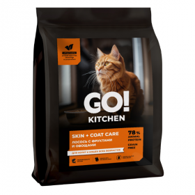 Сухой корм для кошек GO! KITCHEN с лососем с фруктами и овощами