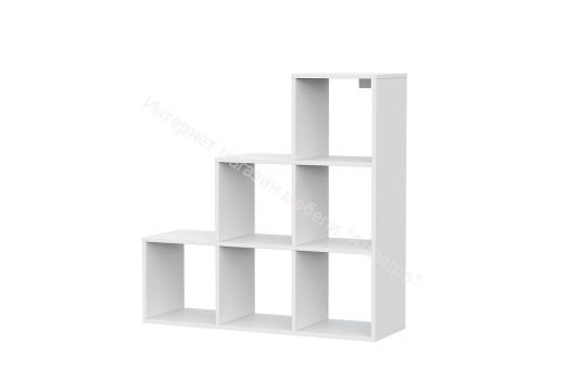 Стеллаж (лесенка) Токио Белый текстурный