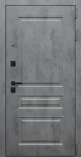 Дверь Входная АСД Лира с Зеркалом белый матовый