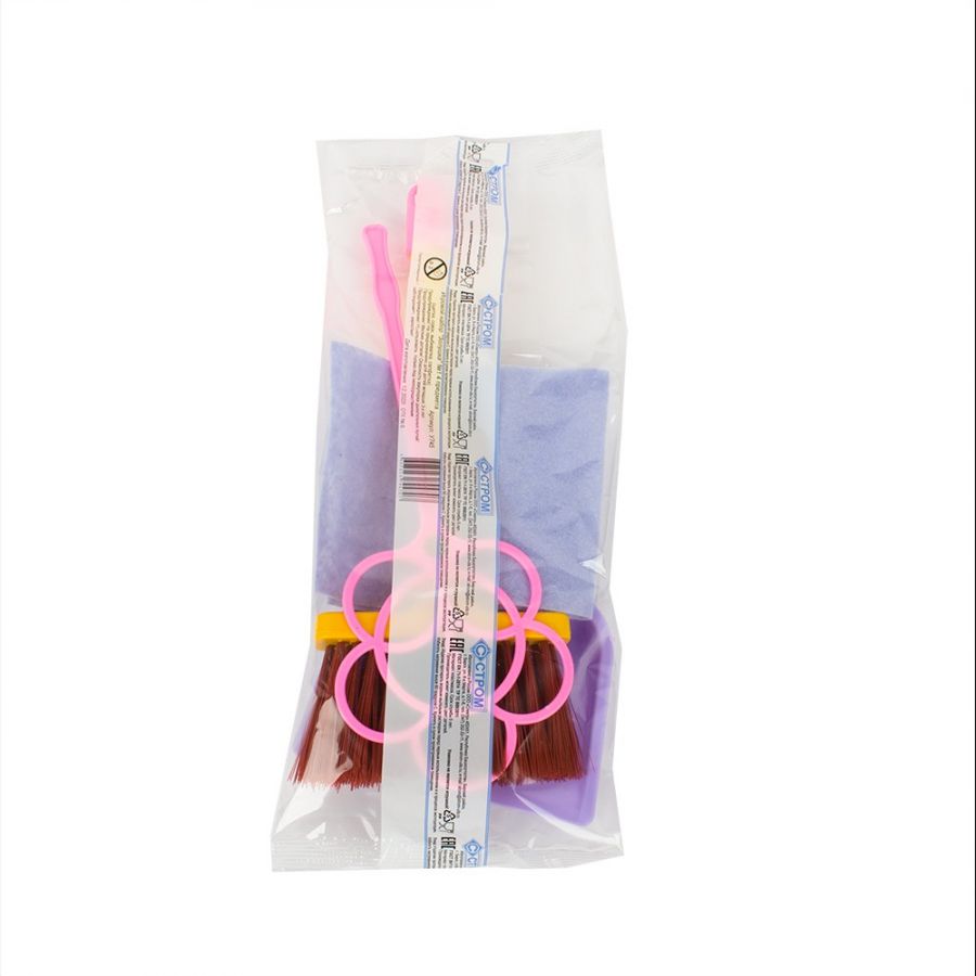 Игровой набор «Золушка» №1 4пр.(щетка, совок, выбивалка, салфетка)