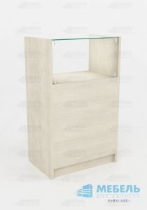 Прилавок из ЛДСП и стекла 09