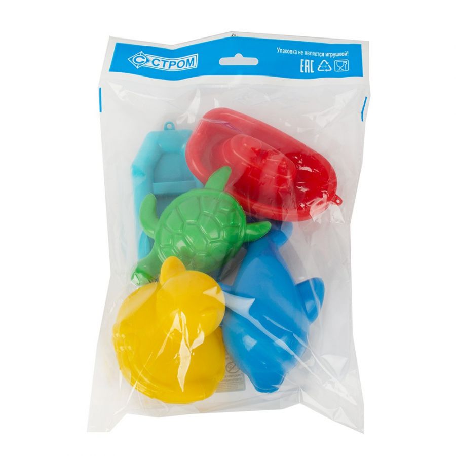 Набор для купания 5пр. (дельфин, черепаха, уточка, кораблик, лодочка)