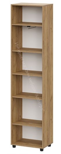 Шкаф одностворчатый Милан Дуб Золотой/Белый Матовый