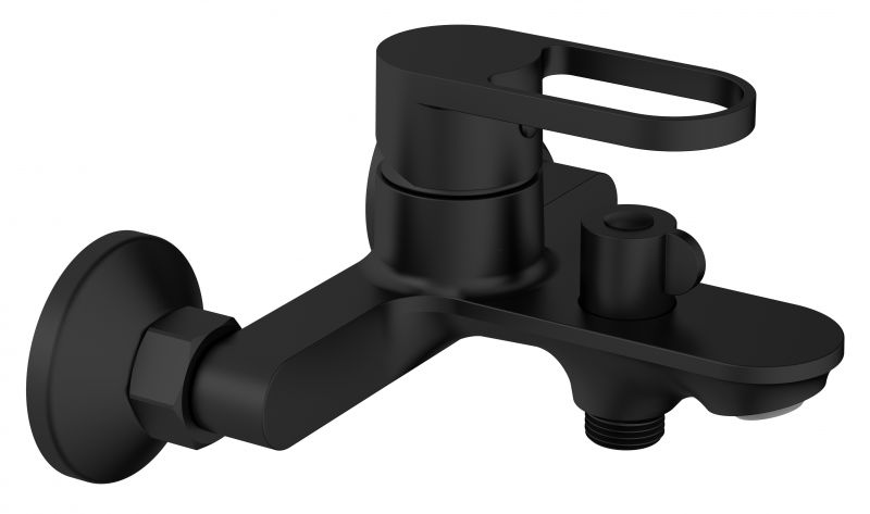 Смеситель Harbor Black д/ван, кор/изл, без акс, арт. HR54B
