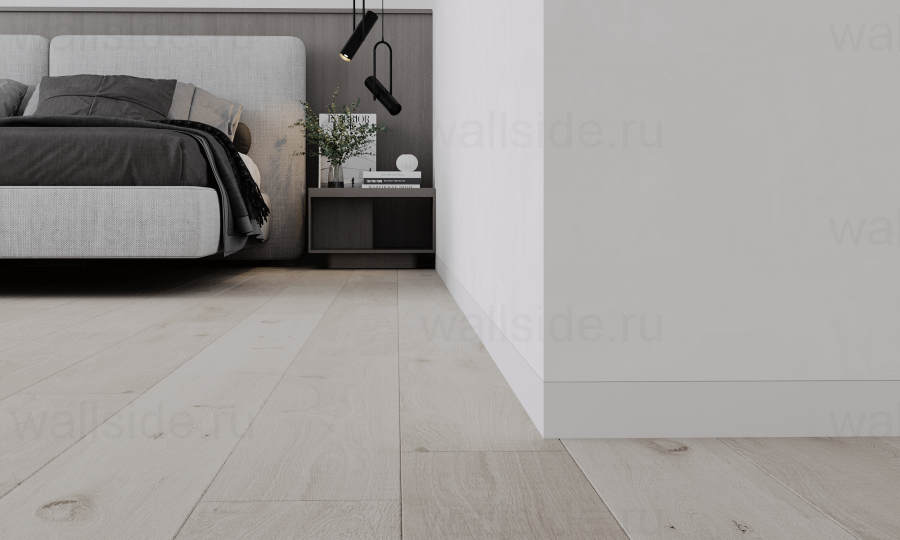 Скрытый плинтус Ликорн С-02.2.1 со вставкой 80 мм