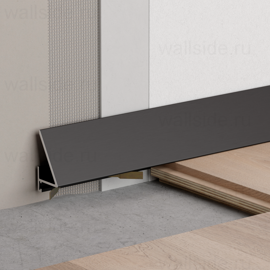 С-05.25.3 Y угловой микроплинтус Лайн Ликорн черный