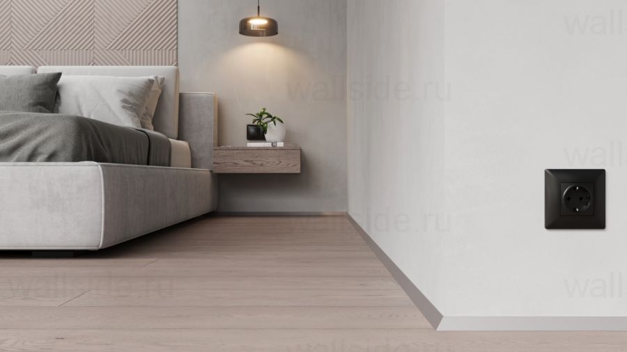 С-05.25.2 Y угловой микроплинтус Лайн Ликорн серебристый