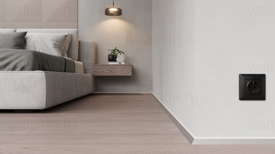 С-05.25.2 Y угловой микроплинтус Лайн Ликорн серебристый