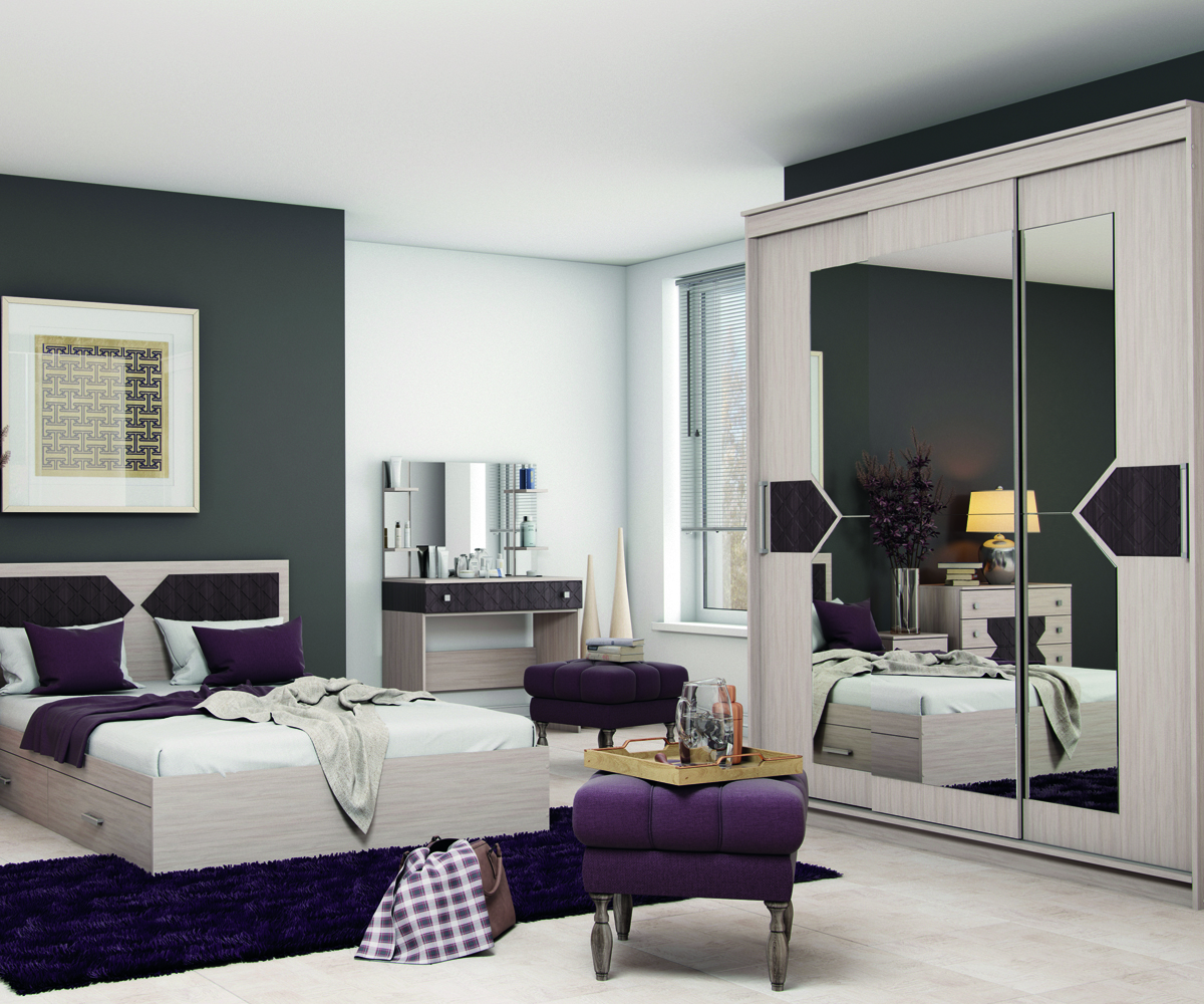 Николь комплект №1 Спальный гарнитур