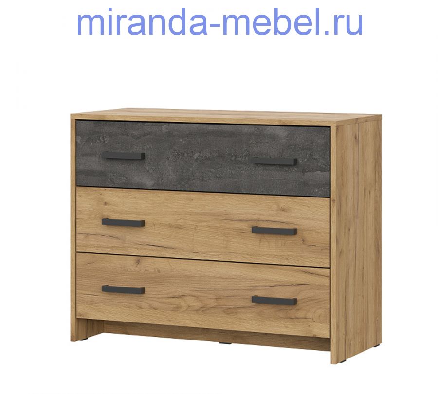 Мебель для спальни "МСП 1 Комод 3 ящика" Серия 2
