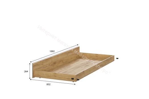 Кровать выкатная Милан Дуб Золотой