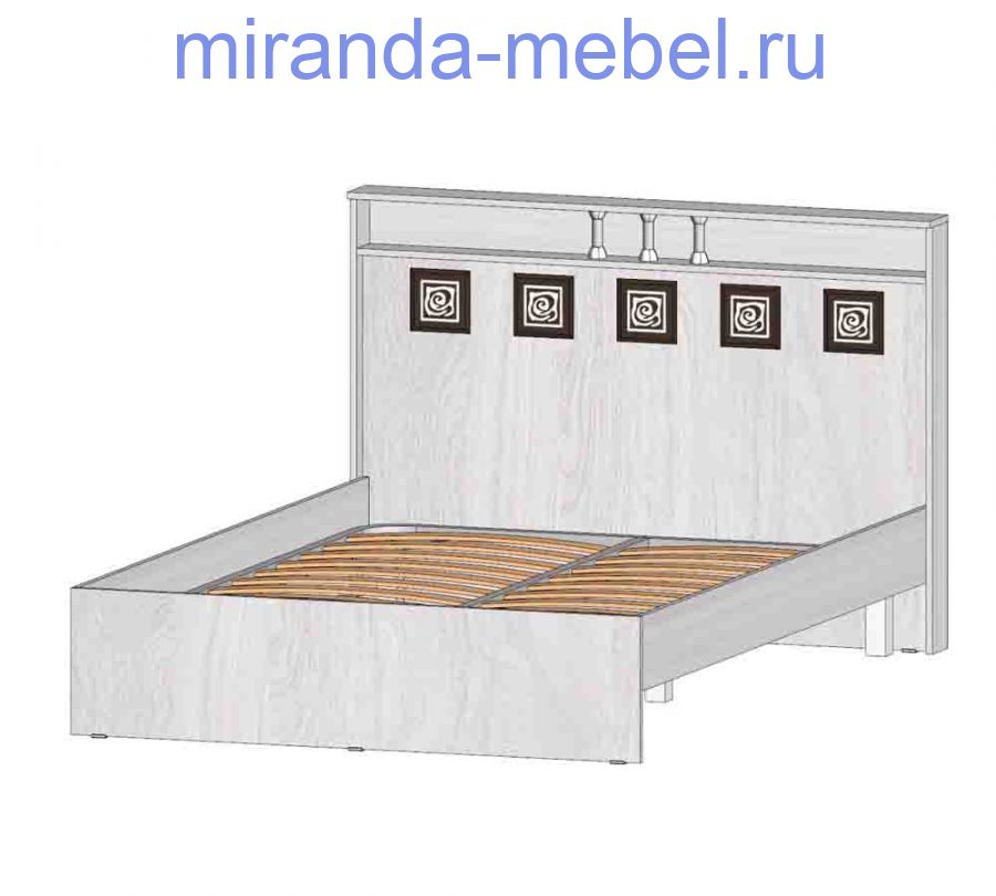 Кровать 2-х спальная Коста-Рика 1600