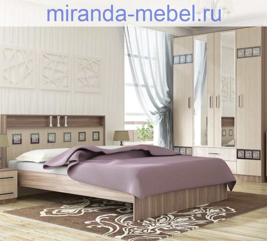 Кровать 2-х спальная Коста-Рика 1600