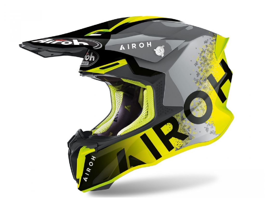 Мотошлем AIROH TWIST 2.0 BIT YELLOW GLOSS