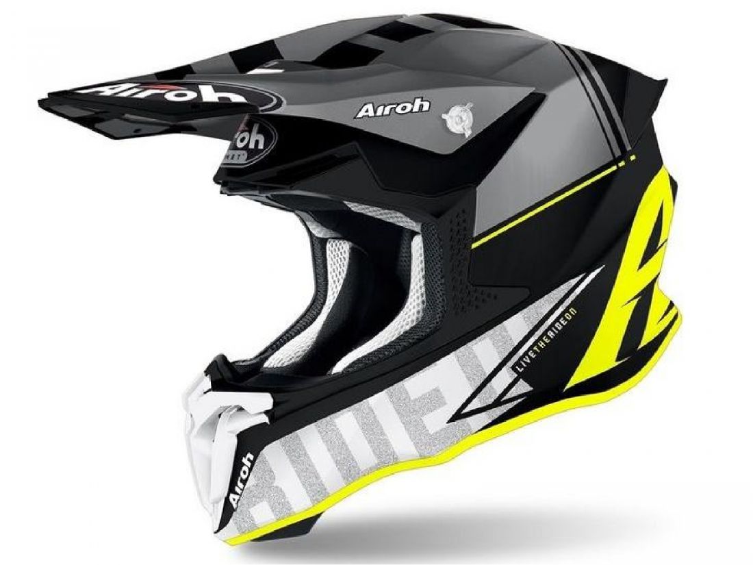 Мотошлем AIROH TWIST 2.0 TECH YELLOW MATT