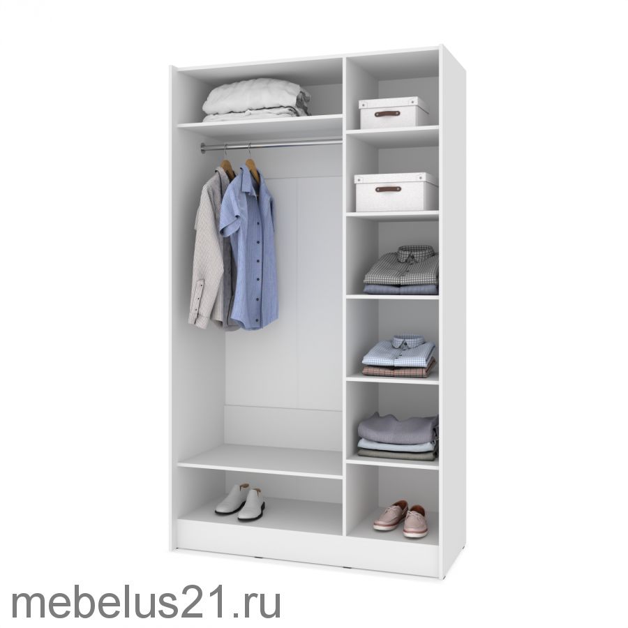 Шкаф купе с зеркалом Браун 150