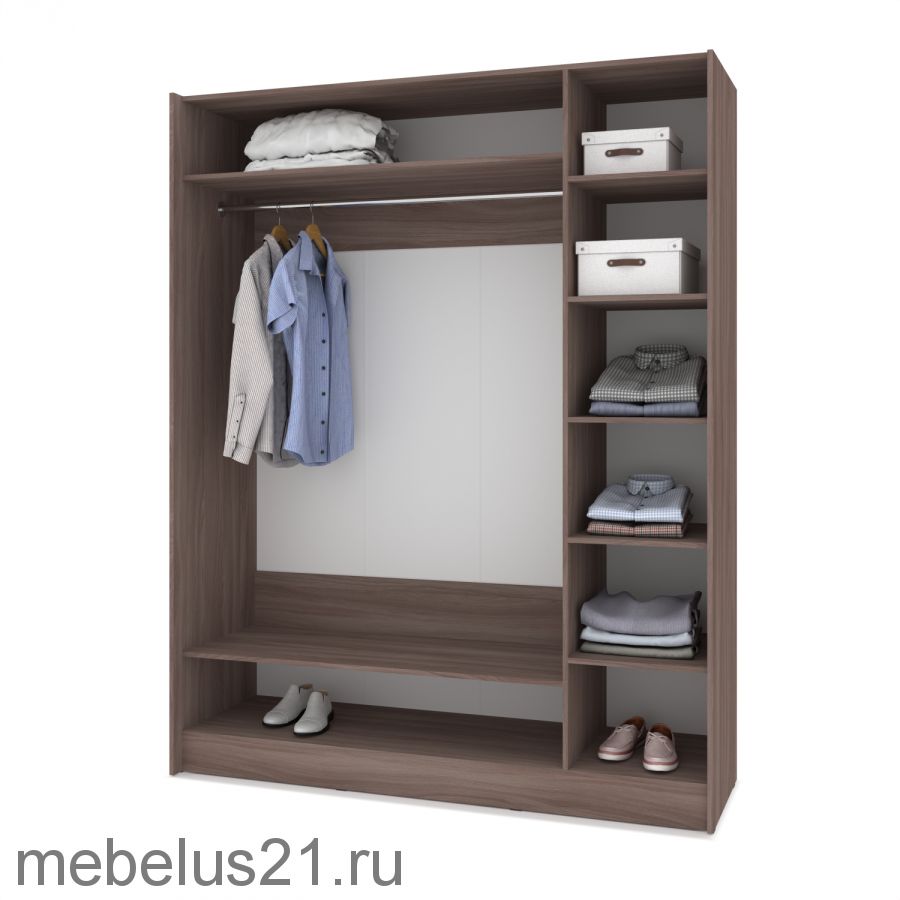 Шкаф купе с зеркалом Браун 180