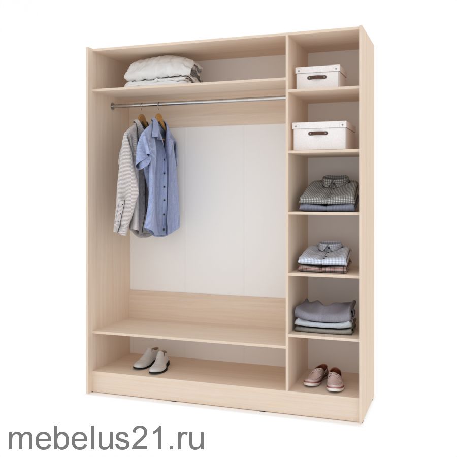 Шкаф купе с зеркалом Браун 180