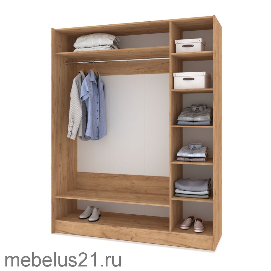 Шкаф купе с зеркалом Браун 180