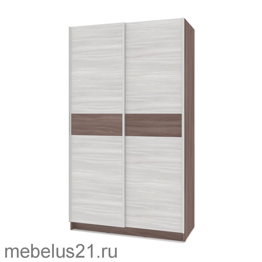 Шкаф купе Браун со вставкой 1300