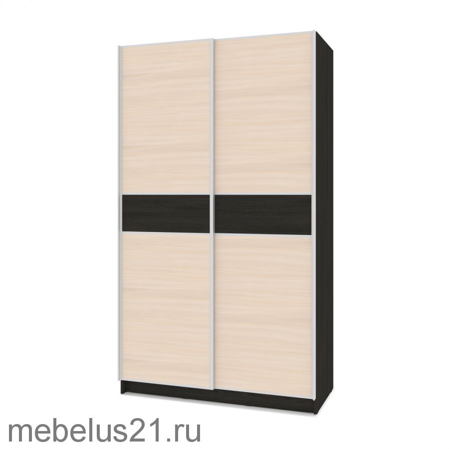 Шкаф купе Браун со вставкой 1400