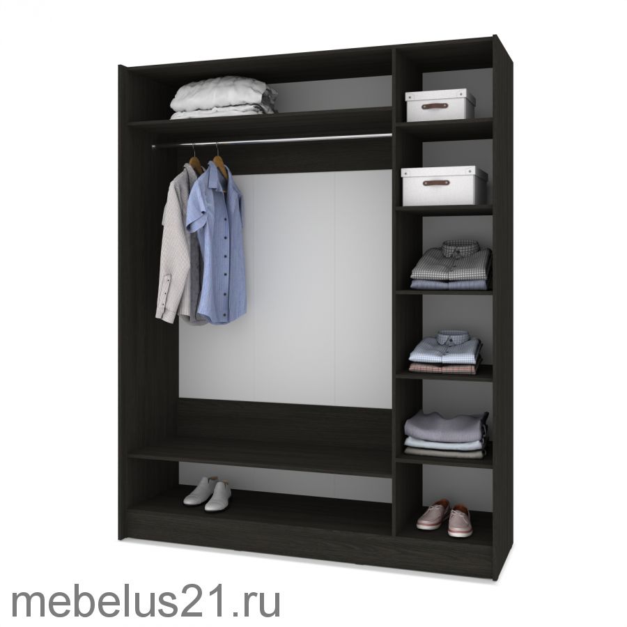 Шкаф купе Браун со вставкой 1600