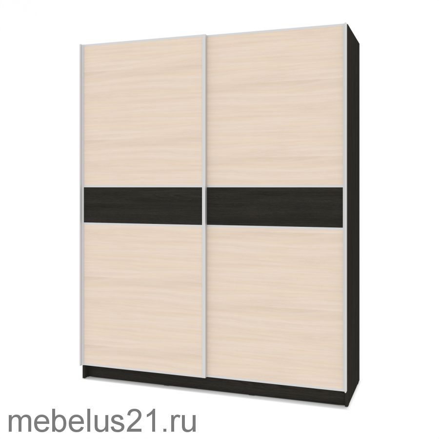 Шкаф купе Браун со вставкой 1700