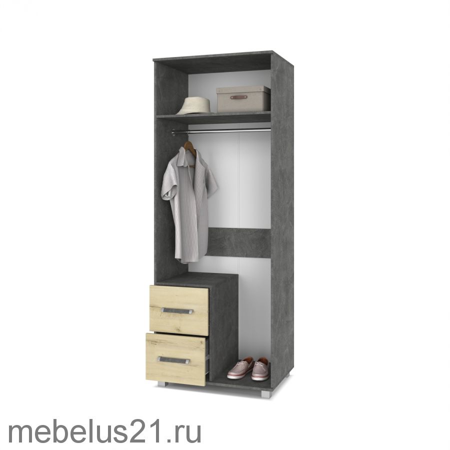 Шкаф  2-х створчатый с зеркалом Виора В-24