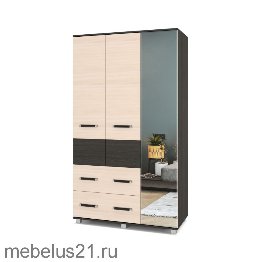 Шкаф  3-х створчатый Виора В-33