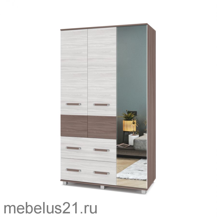 Шкаф  3-х створчатый Виора В-33