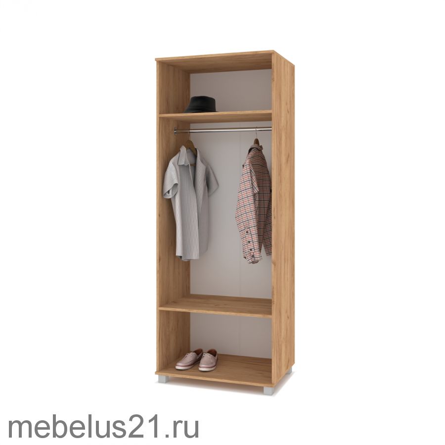 Шкаф 2-х створчатый с зеркалом  Ева Е-22