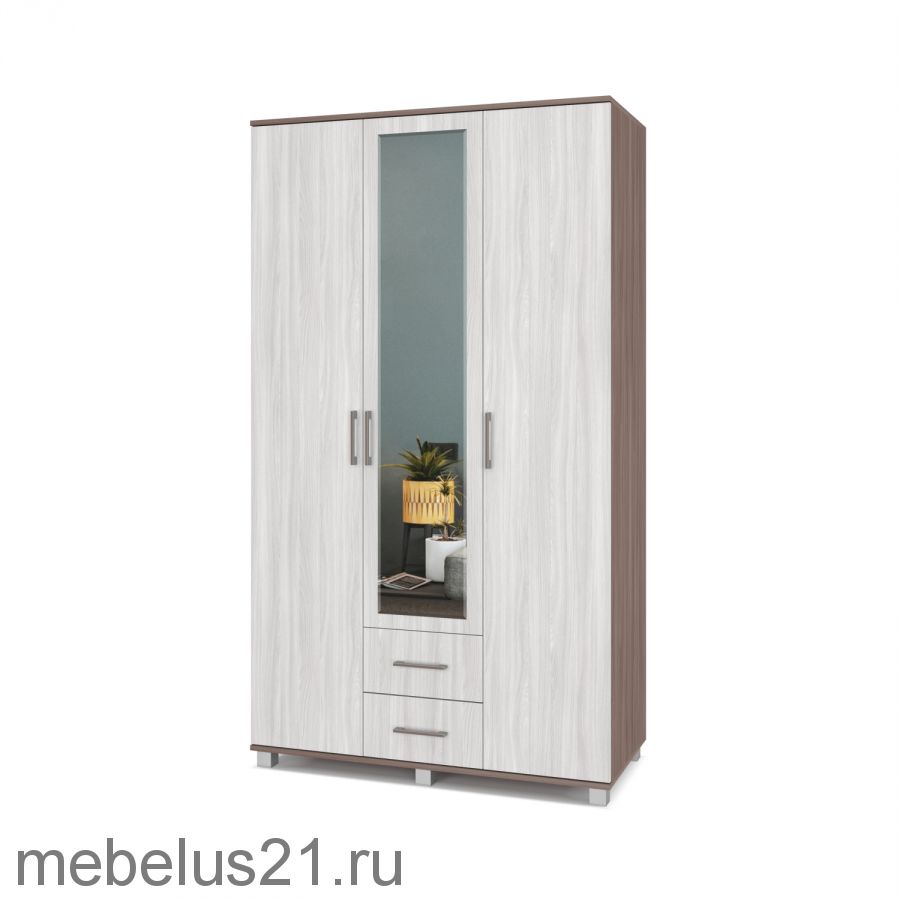 Шкаф  3-х створчатый Ева Е-34