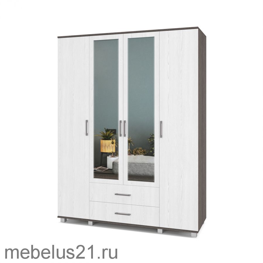 Шкаф 4-х створчатый Ева Е-43