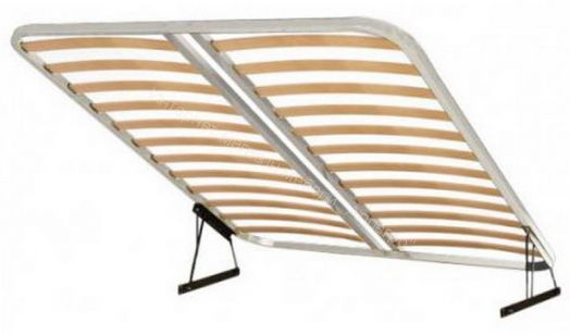 Кровать двойная универсальная (1,6*2,0) (Серия 2) Милан Дуб Золотой/Белый Матовый