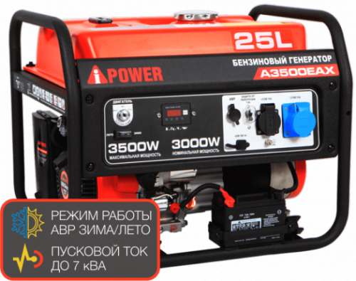 Бензиновый генератор A-iPower A3500EAX