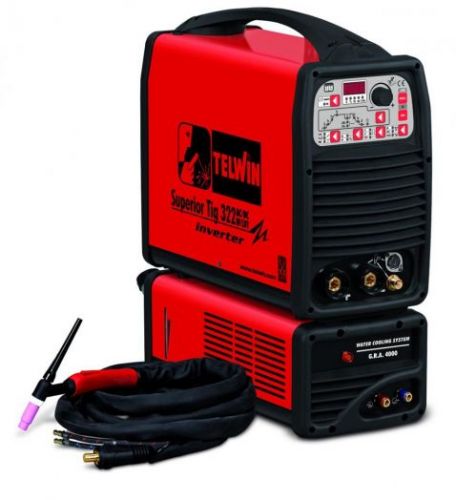 Аппарат для аргонодуговой сварки Telwin SUPERIOR TIG 322 AC/DC HF/LIFT 400V AQUA с аксессуарами