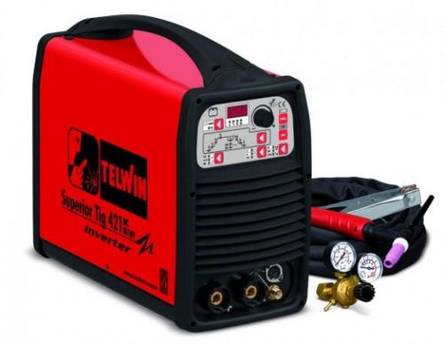 Аппарат для аргонодуговой сварки Telwin SUPERIOR TIG 421 DC-HF/LIFT 400V с аксессуарами