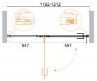 Душевая дверь CEZARES BELLAGIO-B-12-120-C схема 8