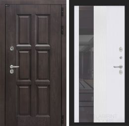 Входная дверь Лабиринт ЛОНДОН ТЕРМО 32 Белый софт рельеф