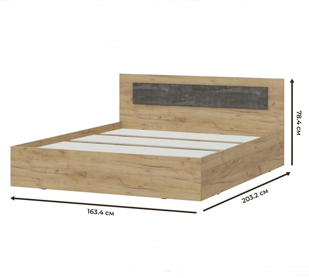 Мебель для спальни "МСП 1" Кровать двойная универсальная 1,6*2,0