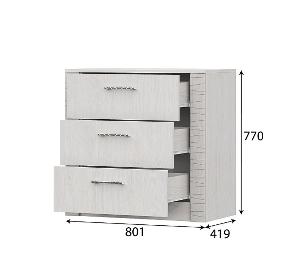 Модульная система "Гамма 20" Комод (3 ящика) Серия №4