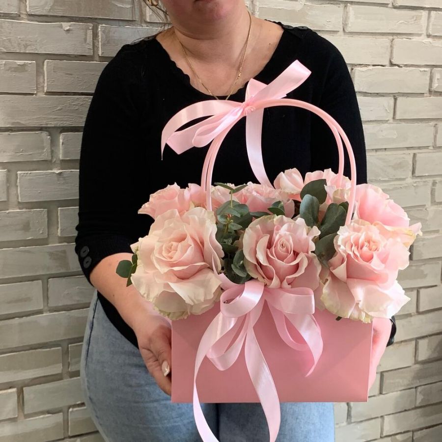 Французские розы в сумочке