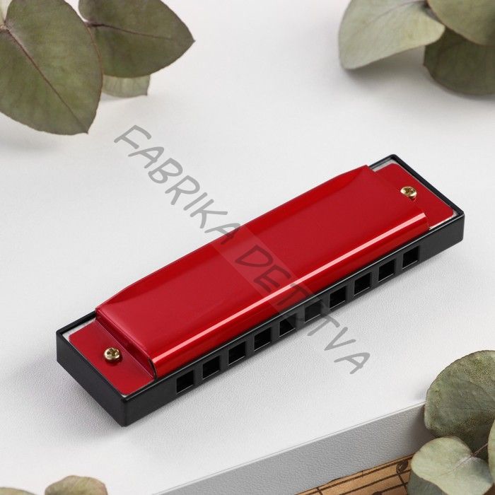 Губная гармошка Bee DF10A Red, 10 отверстий, 20 язычков