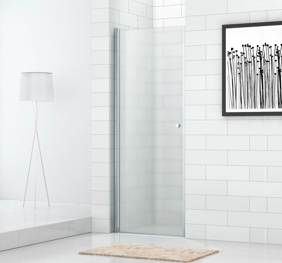 Изображение Распашная душевая дверь в нишу 90 см CEZARES ECO-O-B-1-90-P-Cr