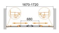 Душевая дверь для проема CEZARES MOLVENO-BF-2-170-P-Cr схема 3