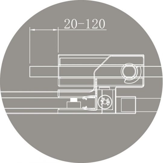 Душевой уголок CEZARES SLIDER-A-2-80/90-C схема 9