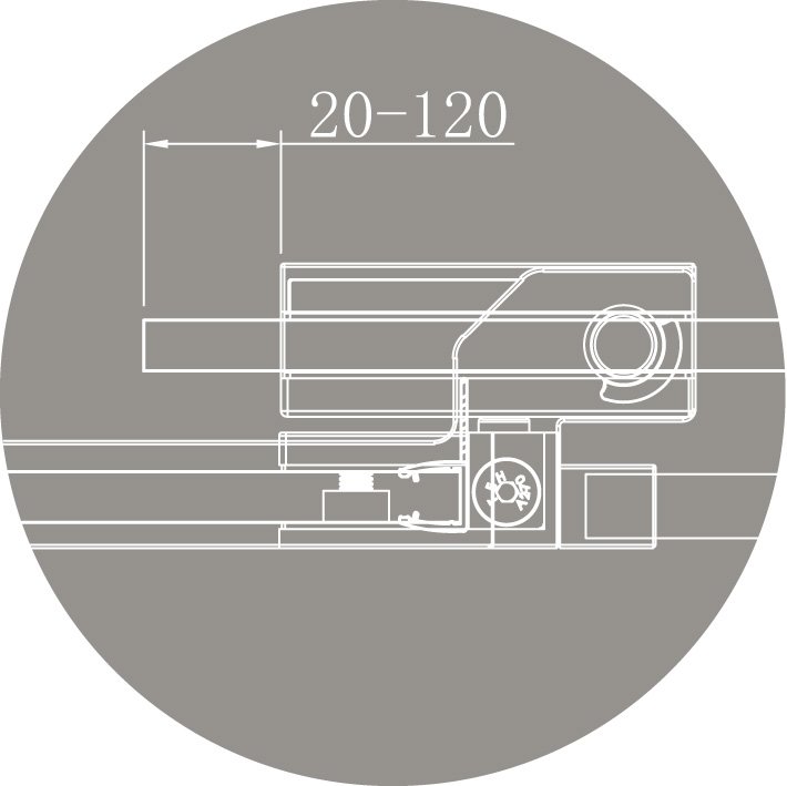 Душевой уголок CEZARES SLIDER-A-2-90/100-GRIGIO схема 21