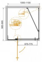 Душевой уголок CEZARES SLIDER-AH-1-100-100/110-C схема 10