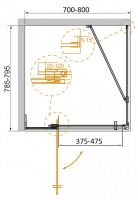 Душевой уголок CEZARES SLIDER-AH-1-80-70/80-C схема 6