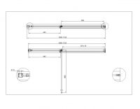 Душевая дверь в проем CEZARES URBAN-B-12-110-C схема 3